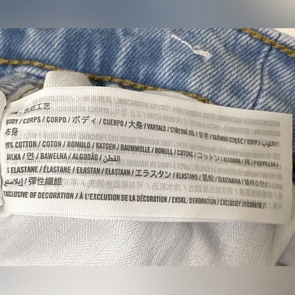 A&F 90s Straight Ultra High Rise Curve Love Slit Font Jeans Sz 27|4s - Picture 7 of 7